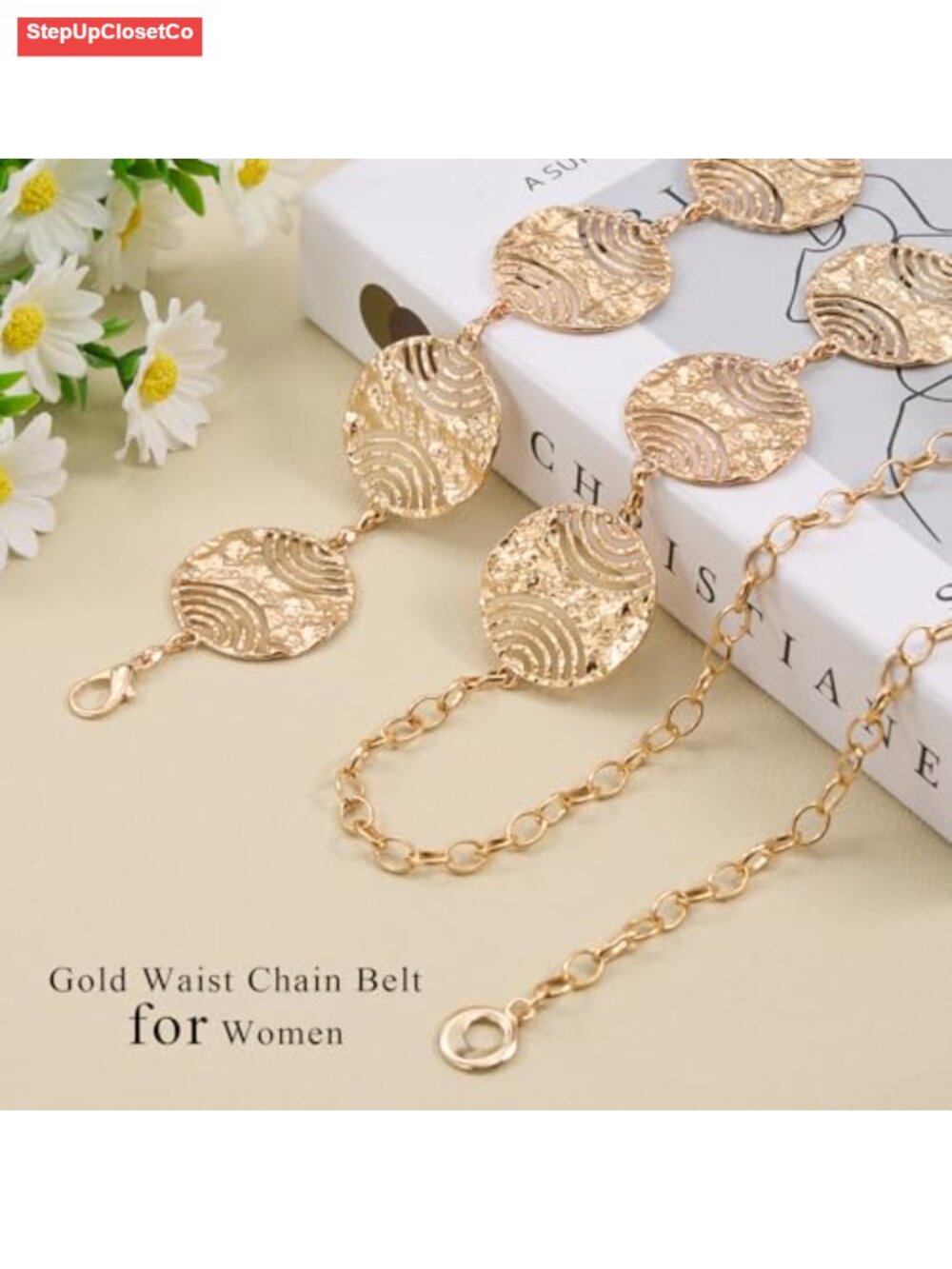 Gold Waist Chain Belt Women Boho Western Hip Body Jewelry Dress Accessory - Picture 3 of 6